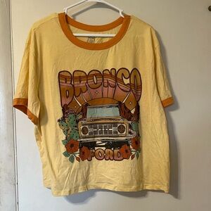 ford matching set size 2x shorts and cropped tshirt